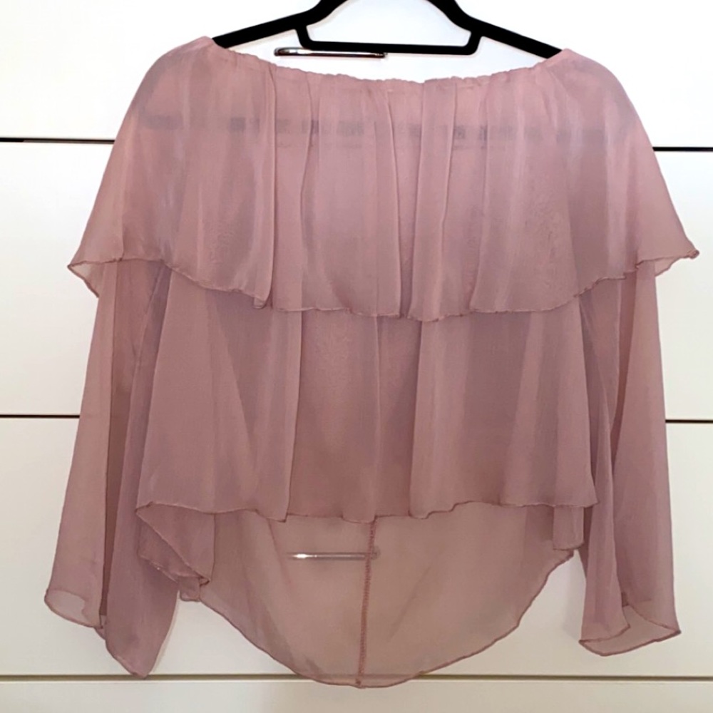 Dusty Rose Off the Shoulder Blouse